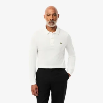 Polo de manga comprida L.12.12 Slim Fit para homem