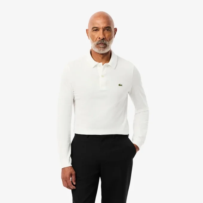 Polo de manga comprida L.12.12 Slim Fit para homem