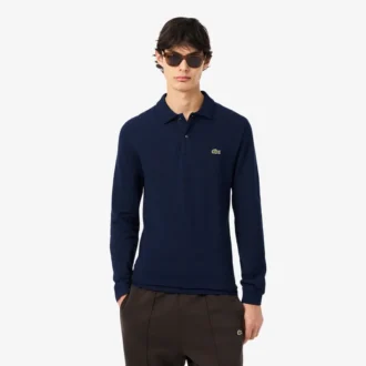 Polo de manga comprida L.12.12 Slim Fit para homem