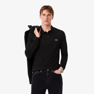 Polo de manga comprida L.12.12 Slim Fit para homem