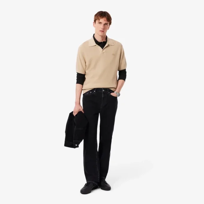 Polo de manga comprida L.12.12 Slim Fit para homem