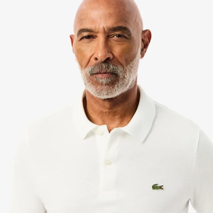 Polo de manga comprida L.12.12 Slim Fit para homem