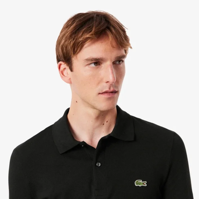 Polo de manga comprida L.12.12 Slim Fit para homem