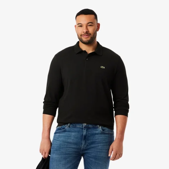 Polo de manga comprida L.12.12 Slim Fit para homem