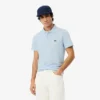 Polo de mistura de algodão com corte regular para homem