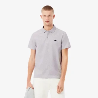 Polo de mistura de algodão com corte regular para homem
