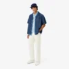 Polo de mistura de algodão com corte regular para homem
