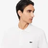 Polo de mistura de algodão com corte regular para homem