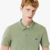 Polo de mistura de algodão com corte regular para homem