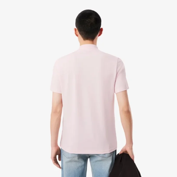 Polo de mistura de algodão com corte regular para homem