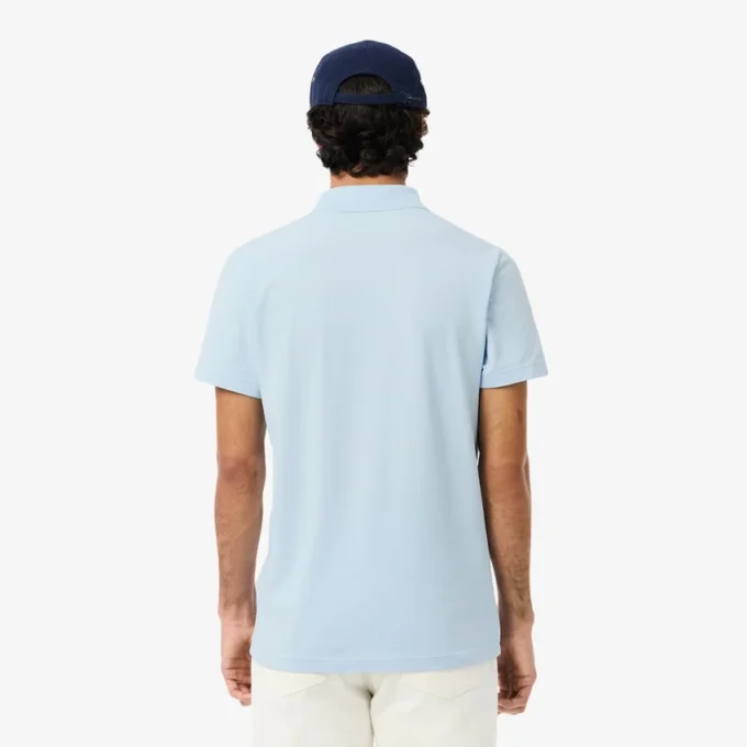 Polo de mistura de algodão com corte regular para homem
