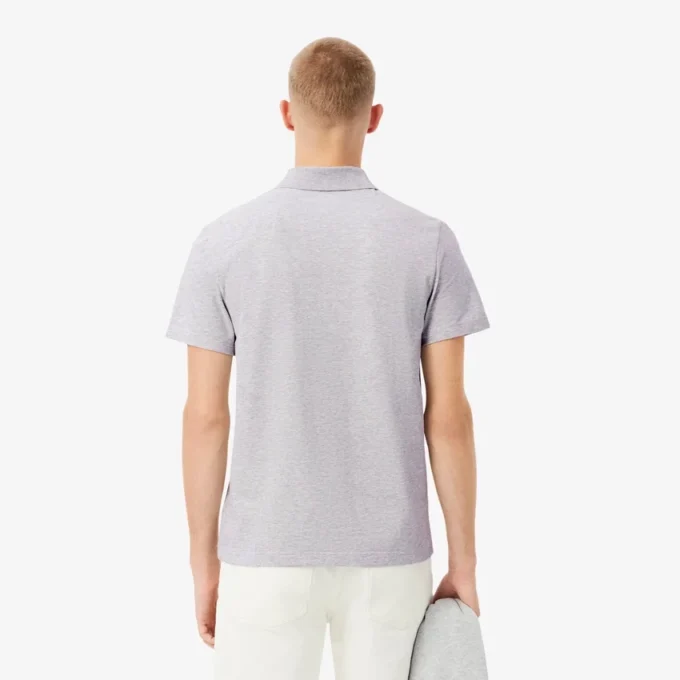 Polo de mistura de algodão com corte regular para homem