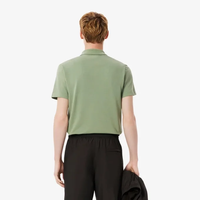 Polo de mistura de algodão com corte regular para homem