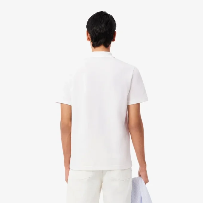 Polo de mistura de algodão com corte regular para homem