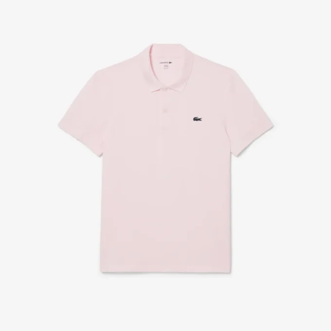 Polo de mistura de algodão com corte regular para homem