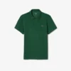 Polo de mistura de algodão com corte regular para homem