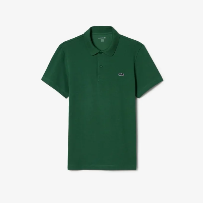 Polo de mistura de algodão com corte regular para homem