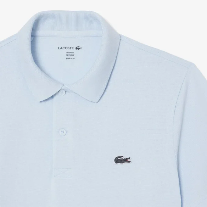 Polo de mistura de algodão com corte regular para homem
