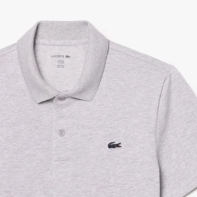 Polo de mistura de algodão com corte regular para homem