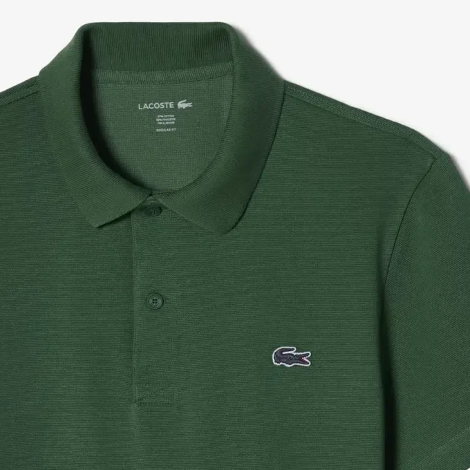 Polo de mistura de algodão com corte regular para homem