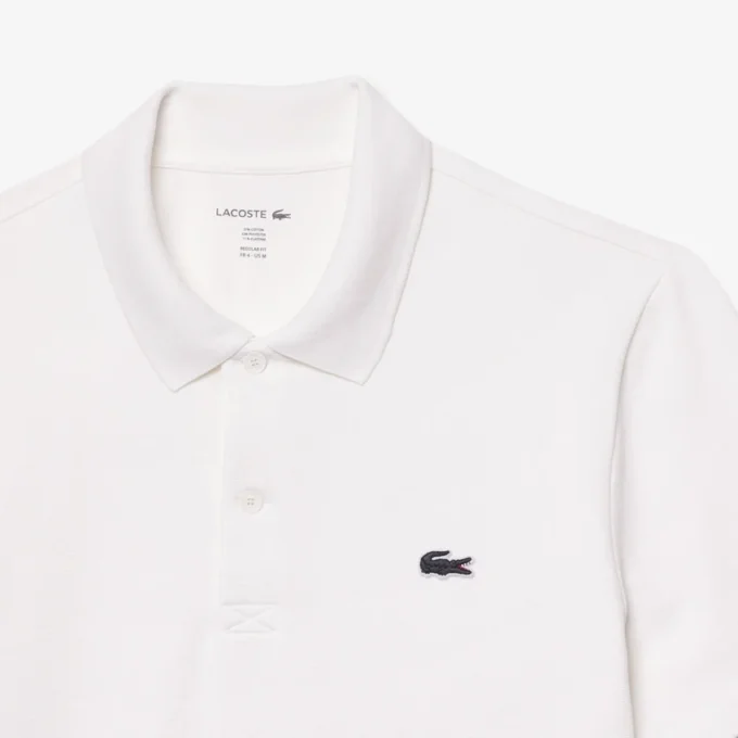 Polo de mistura de algodão com corte regular para homem