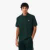 Polo de piqué com crocodilo em corte clássico para homem
