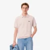 Polo de piqué com crocodilo em corte clássico para homem