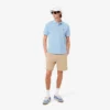 Polo de piqué com crocodilo em corte clássico para homem