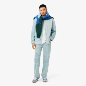 Polo de piqué com crocodilo em corte clássico para homem