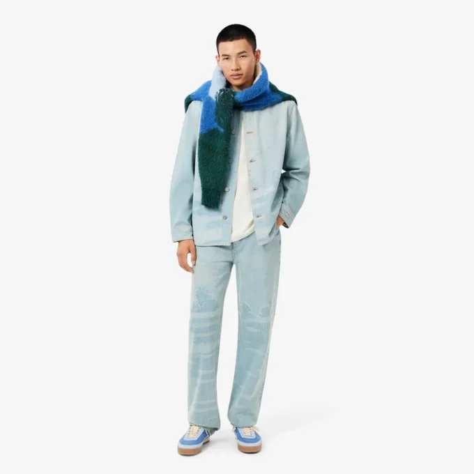 Polo de piqué com crocodilo em corte clássico para homem