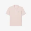 Polo de piqué com crocodilo em corte clássico para homem