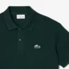 Polo de piqué com crocodilo em corte clássico para homem