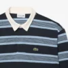 Polo de râguebi em piqué às riscas com corte descontraído