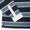 Polo de râguebi em piqué às riscas com corte descontraído