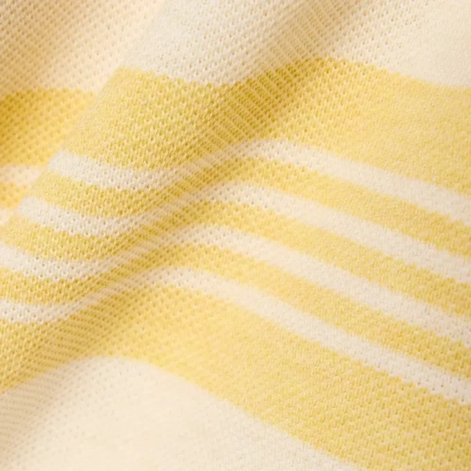 Polo de râguebi em piqué às riscas com corte descontraído