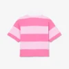 Polo de râguebi oversized em algodão às riscas