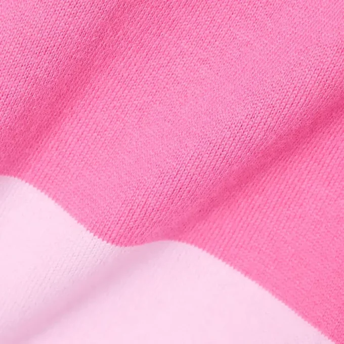 Polo de râguebi oversized em algodão às riscas