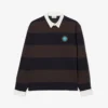 Polo de râguebi às riscas com corte descontraído para homem
