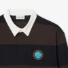 Polo de râguebi às riscas com corte descontraído para homem