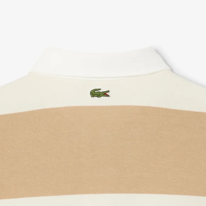 Polo de râguebi às riscas com corte descontraído para homem