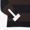 Polo de râguebi às riscas com corte descontraído para homem