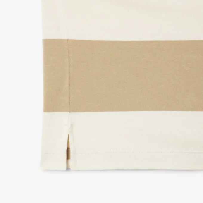 Polo de râguebi às riscas com corte descontraído para homem