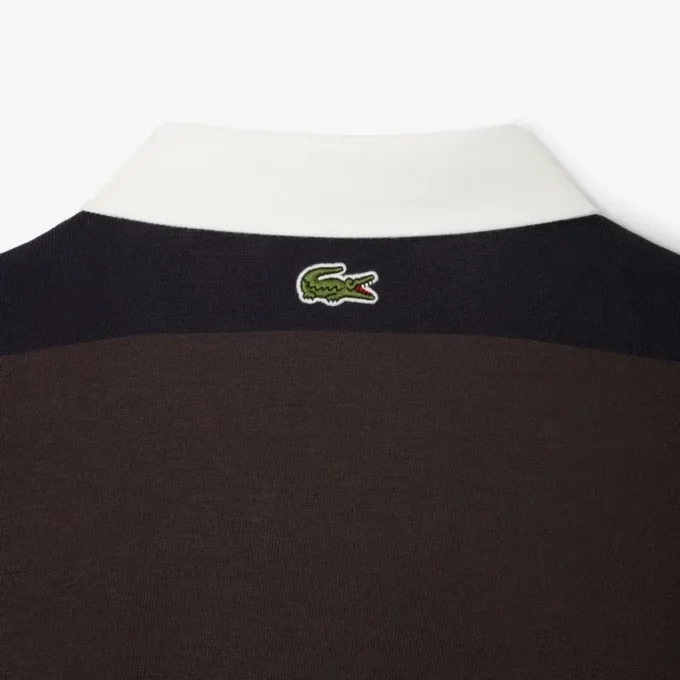 Polo de râguebi às riscas com corte descontraído para homem
