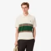 Polo de riscas clássico para homem, fabricado em França