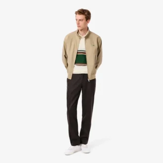 Polo de riscas clássico para homem, fabricado em França