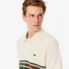 Polo de riscas clássico para homem, fabricado em França
