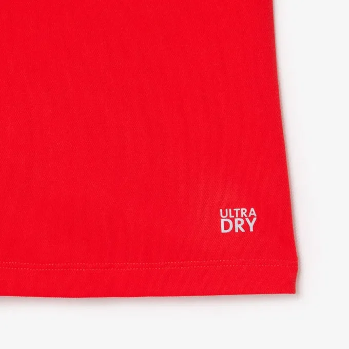 Polo de ténis sem mangas Ultra Dry de corte justo para mulher
