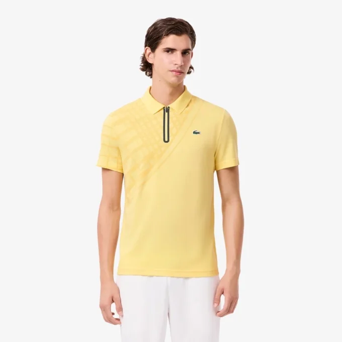 Polo de ténis slim fit com estampado Ultra Dry para homem
