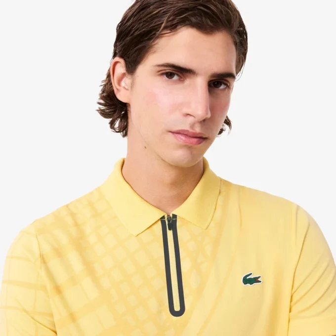 Polo de ténis slim fit com estampado Ultra Dry para homem