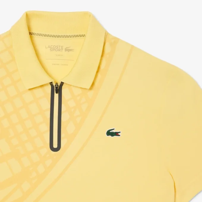 Polo de ténis slim fit com estampado Ultra Dry para homem